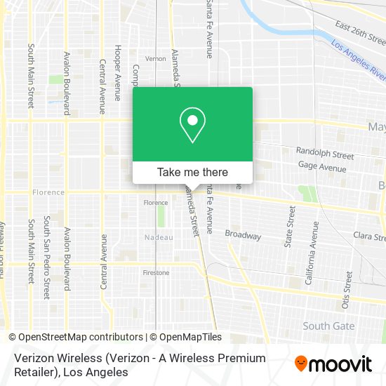 Mapa de Verizon Wireless (Verizon - A Wireless Premium Retailer)