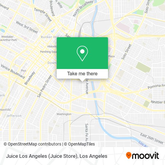 Mapa de Juice Los Angeles (Juice Store)