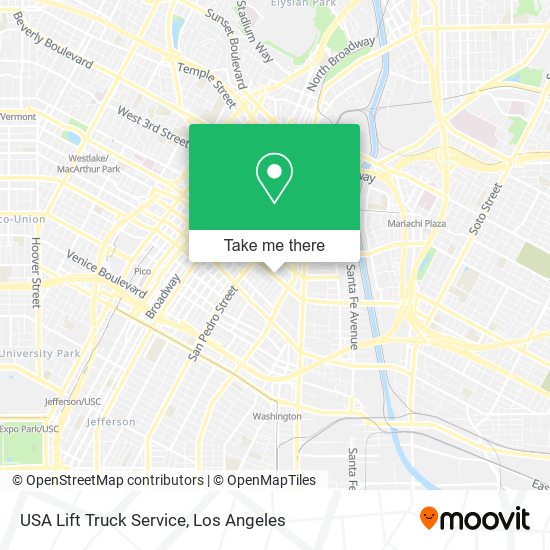 Mapa de USA Lift Truck Service