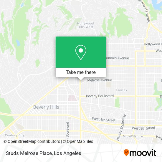 Mapa de Studs Melrose Place