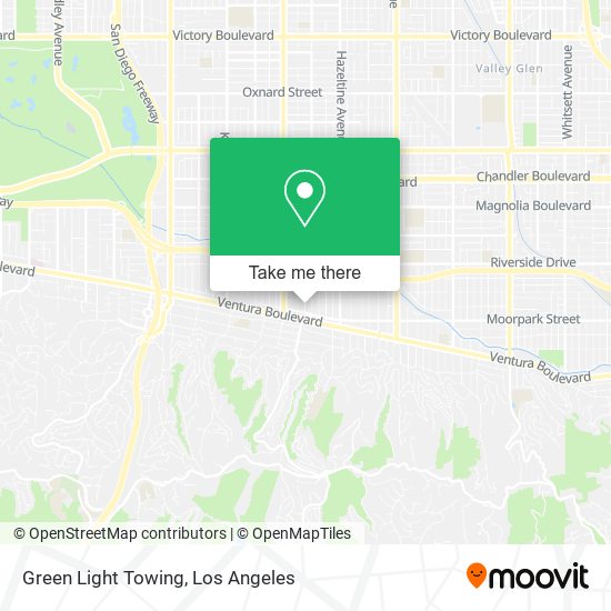 Green Light Towing map