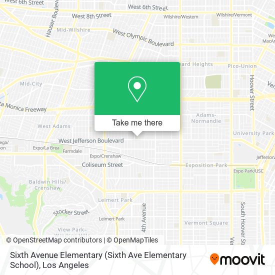 Mapa de Sixth Avenue Elementary (Sixth Ave Elementary School)