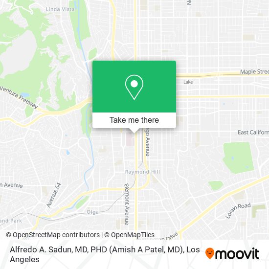 Alfredo A. Sadun, MD, PHD (Amish A Patel, MD) map