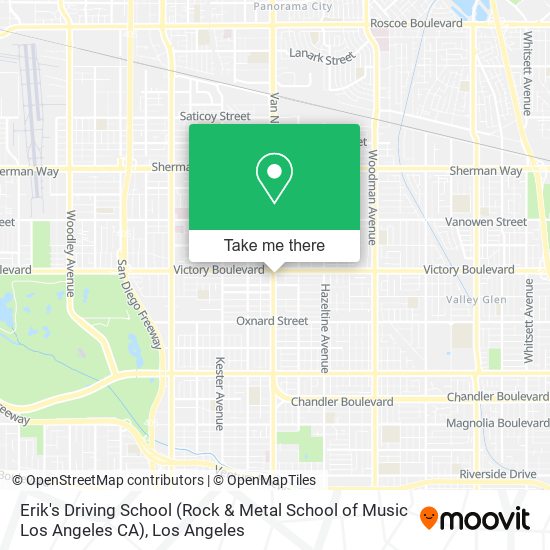 Mapa de Erik's Driving School (Rock & Metal School of Music Los Angeles CA)