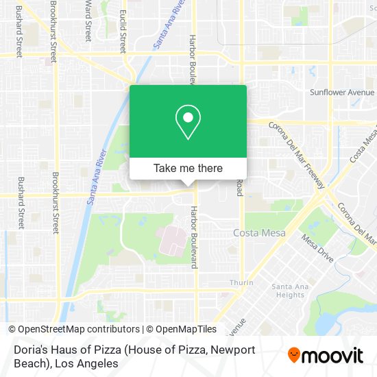 Doria's Haus of Pizza (House of Pizza, Newport Beach) map