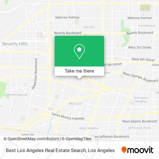 Mapa de Best Los Angeles Real Estate Search