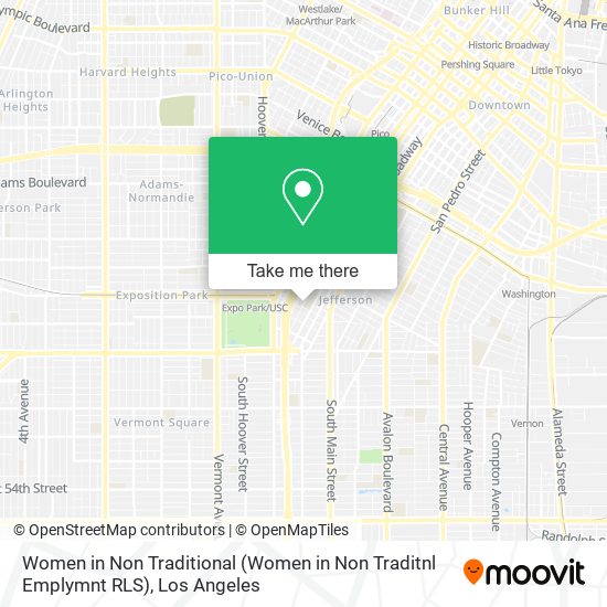 Women in Non Traditional (Women in Non Traditnl Emplymnt RLS) map