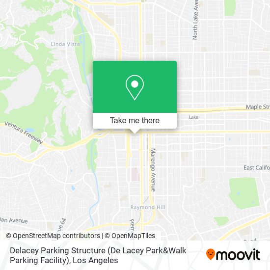 Mapa de Delacey Parking Structure (De Lacey Park&Walk Parking Facility)