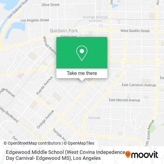 Mapa de Edgewood Middle School (West Covina Indepedence Day Carnival- Edgewood MS)