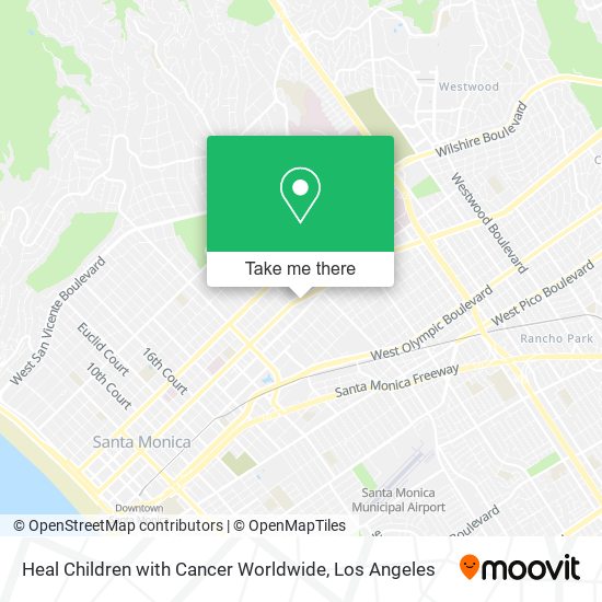 Mapa de Heal Children with Cancer Worldwide