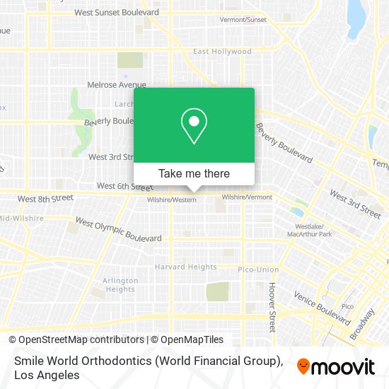 Smile World Orthodontics (World Financial Group) map