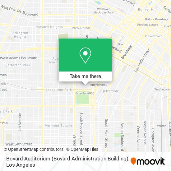 Mapa de Bovard Auditorium (Bovard Administration Building)