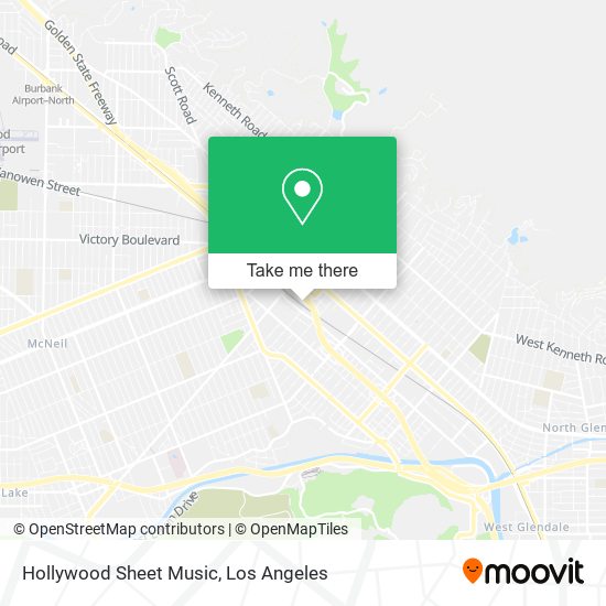Mapa de Hollywood Sheet Music