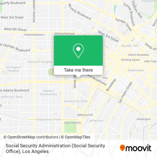 Mapa de Social Security Administration (Social Security Office)