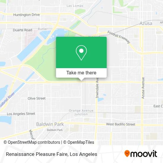 Renaissance Pleasure Faire map