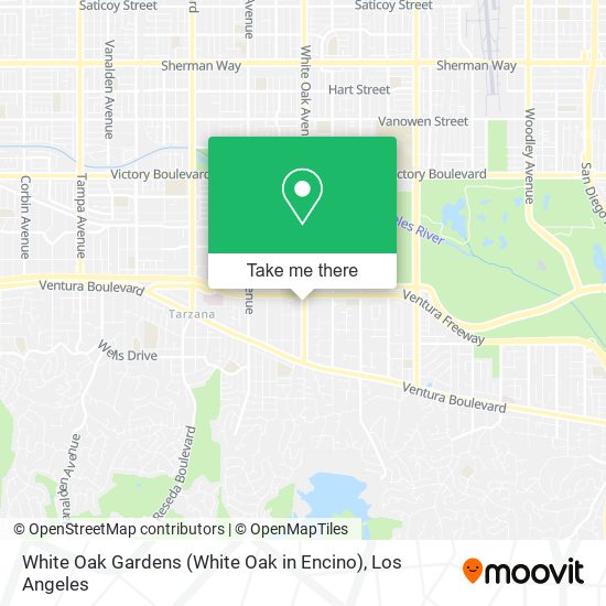 Mapa de White Oak Gardens (White Oak in Encino)