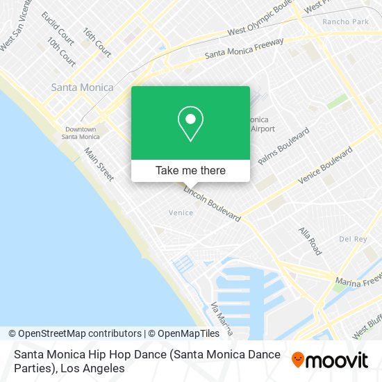 Santa Monica Hip Hop Dance (Santa Monica Dance Parties) map