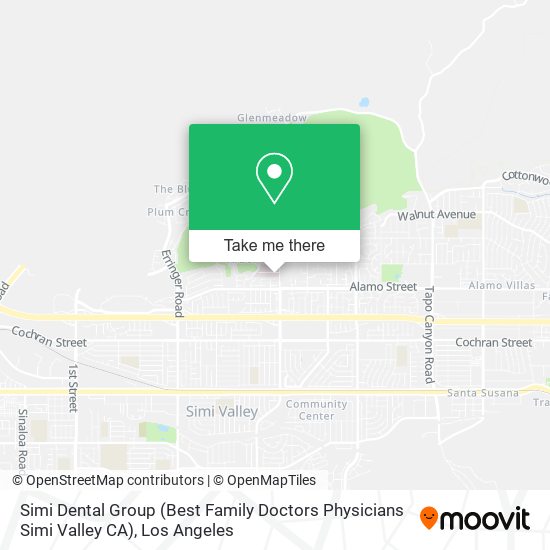 Simi Dental Group (Best Family Doctors Physicians Simi Valley CA) map
