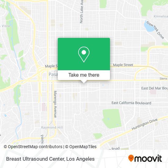 Breast Ultrasound Center map