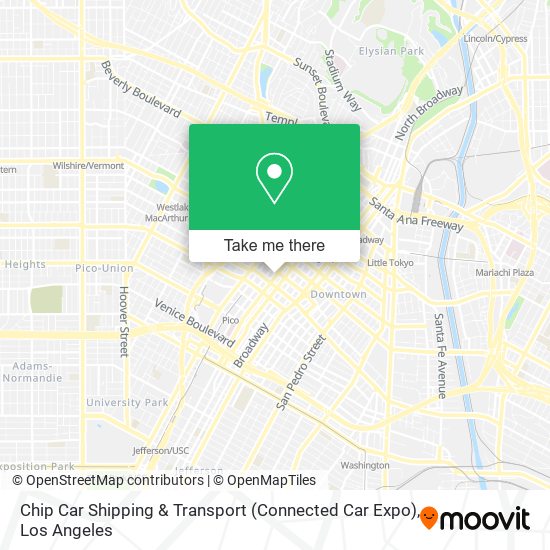 Mapa de Chip Car Shipping & Transport (Connected Car Expo)