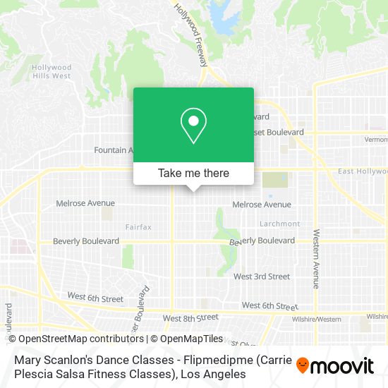 Mapa de Mary Scanlon's Dance Classes - Flipmedipme (Carrie Plescia Salsa Fitness Classes)