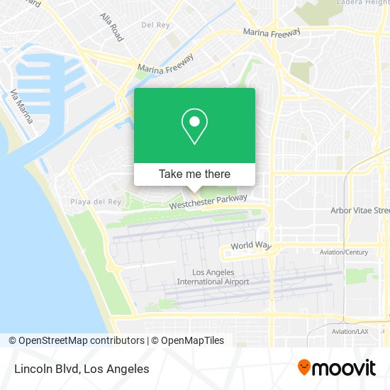 Lincoln Blvd map