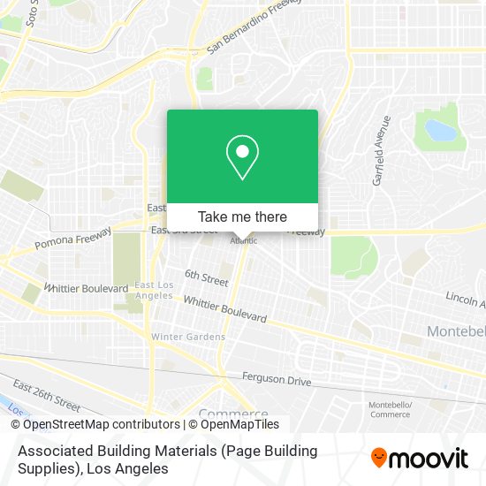 Mapa de Associated Building Materials (Page Building Supplies)