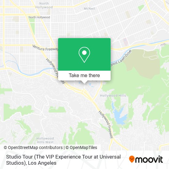 Studio Tour (The VIP Experience Tour at Universal Studios) map