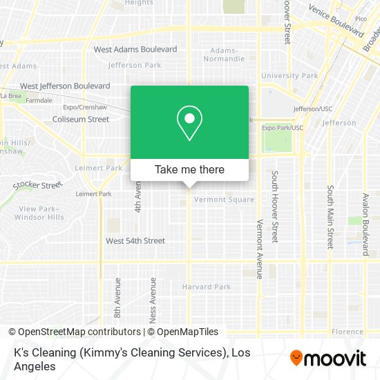 Mapa de K's Cleaning (Kimmy's Cleaning Services)