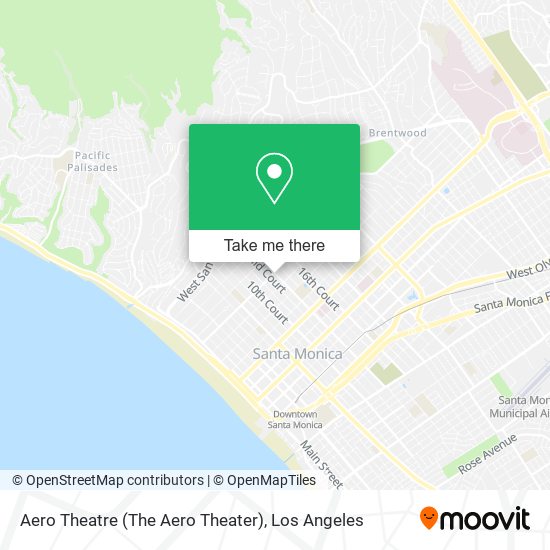 Mapa de Aero Theatre (The Aero Theater)