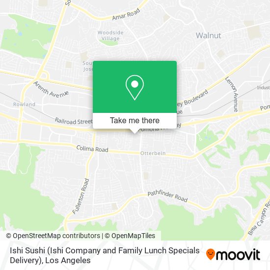 Mapa de Ishi Sushi (Ishi Company and Family Lunch Specials Delivery)