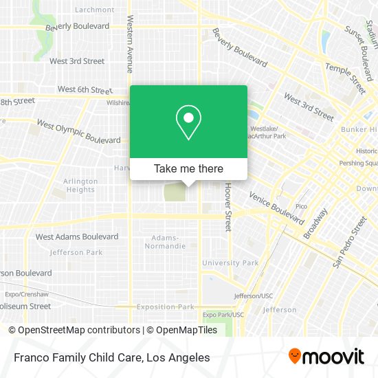 Franco Family Child Care map