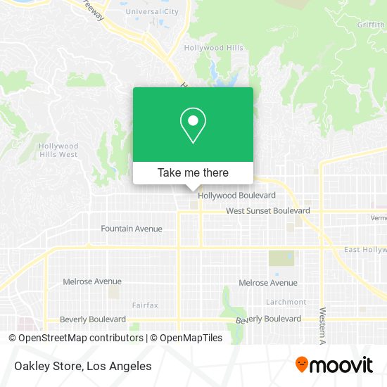 Mapa de Oakley Store