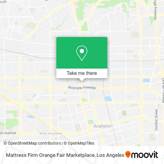 Mapa de Mattress Firm Orange Fair Marketplace