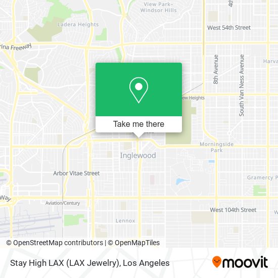 Mapa de Stay High LAX (LAX Jewelry)