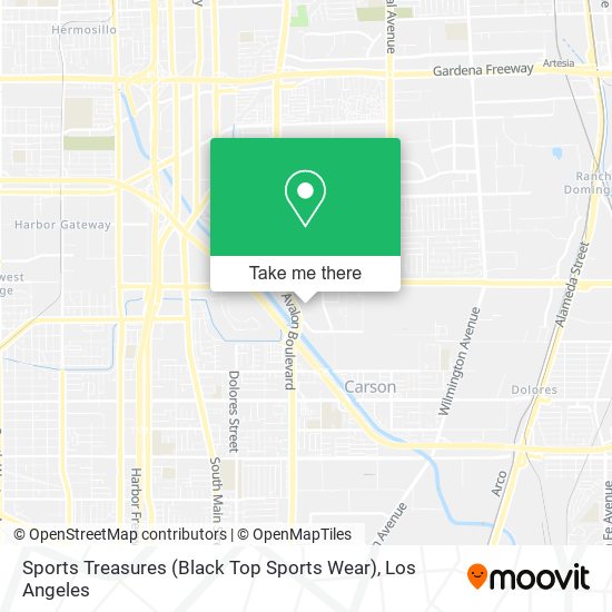 Sports Treasures (Black Top Sports Wear) map