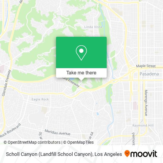 Mapa de Scholl Canyon (Landfill School Canyon)