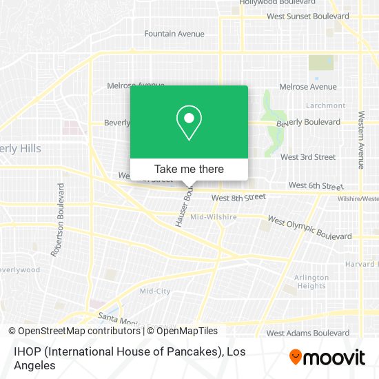 IHOP (International House of Pancakes) map