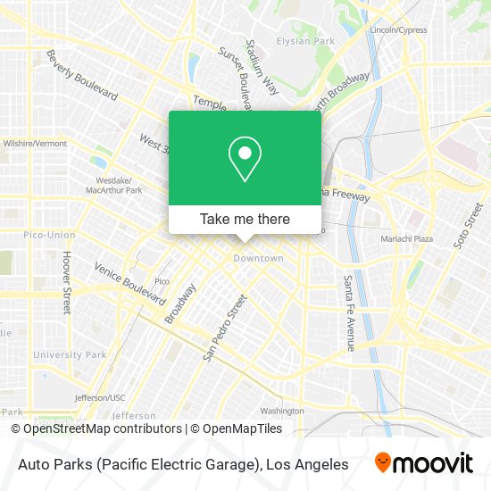 Mapa de Auto Parks (Pacific Electric Garage)