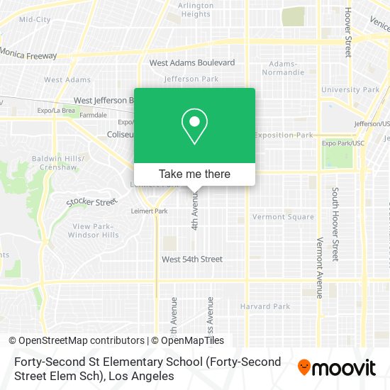 Mapa de Forty-Second St Elementary School (Forty-Second Street Elem Sch)