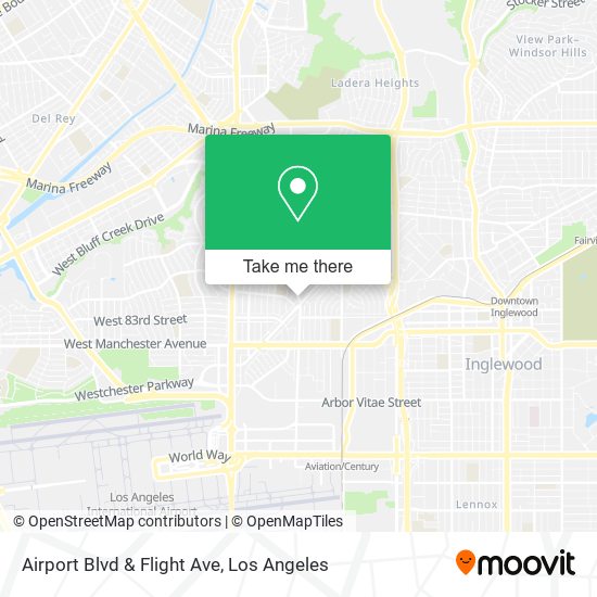 Mapa de Airport Blvd & Flight Ave