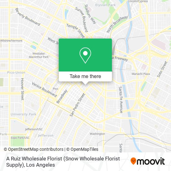 A Ruiz Wholesale Florist (Snow Wholesale Florist Supply) map