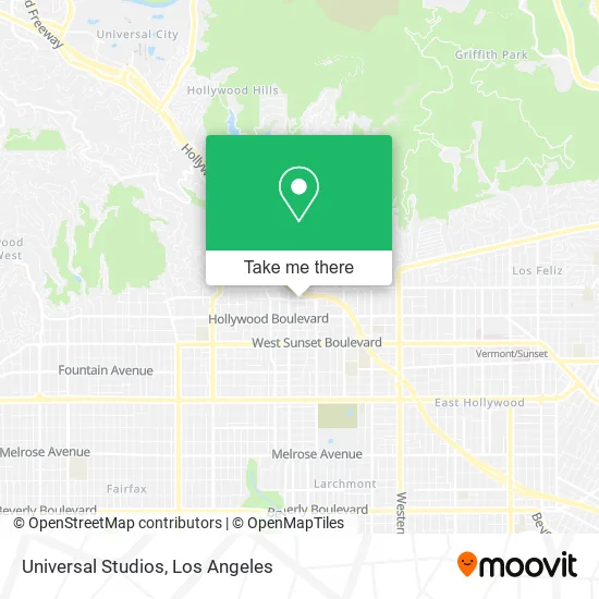 Universal Studios map