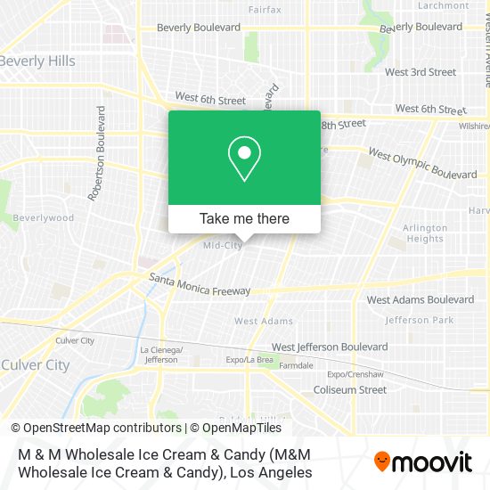 Mapa de M & M Wholesale Ice Cream & Candy