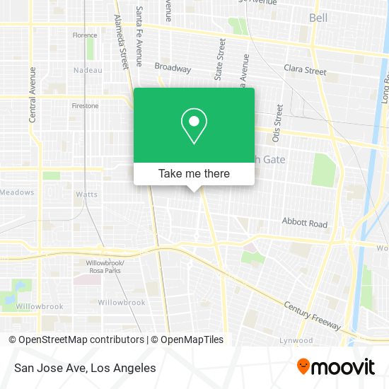 San Jose Ave map