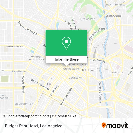 Mapa de Budget Rent Hotel