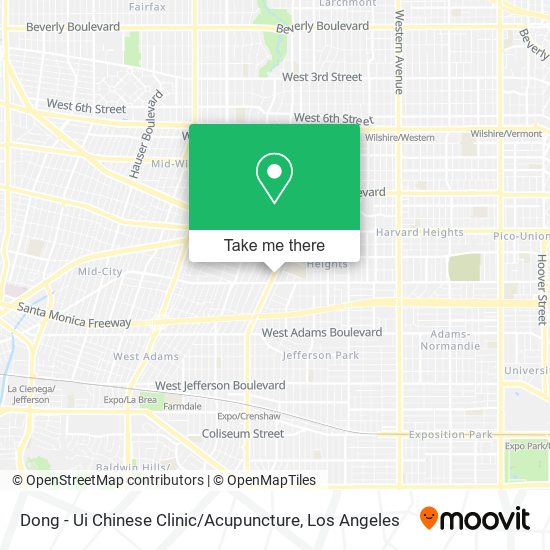 Dong - Ui Chinese Clinic / Acupuncture map