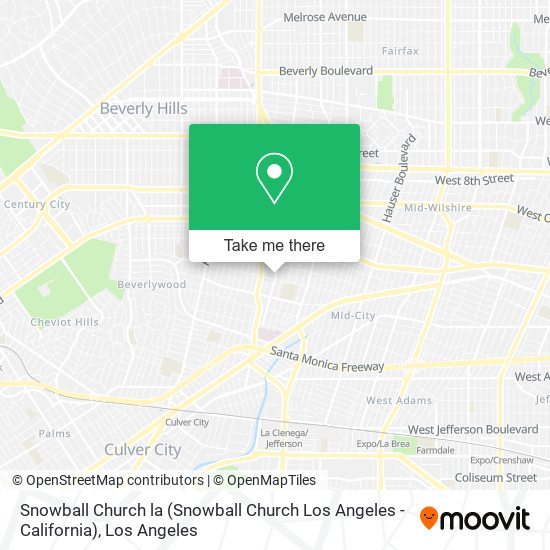 Snowball Church la (Snowball Church Los Angeles - California) map