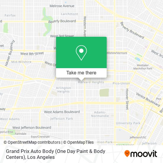 Mapa de Grand Prix Auto Body (One Day Paint & Body Centers)