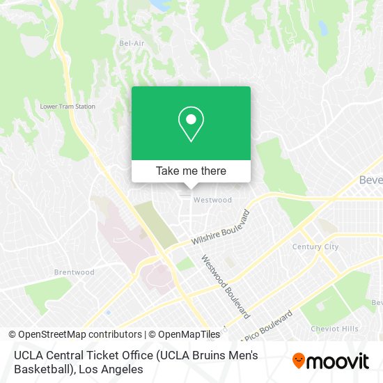 UCLA Central Ticket Office (UCLA Bruins Men's Basketball) map